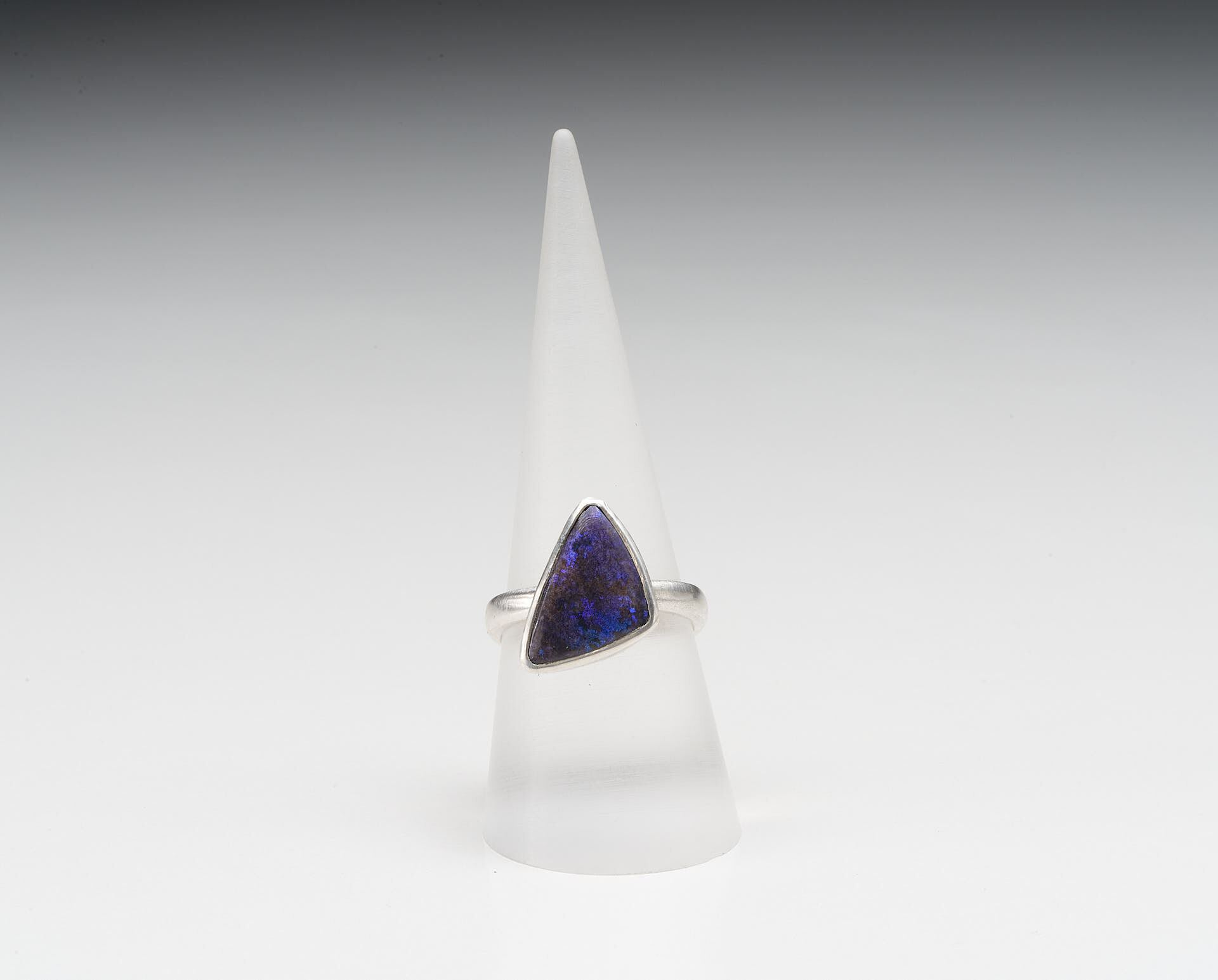 Boulder Opal Triangle ring