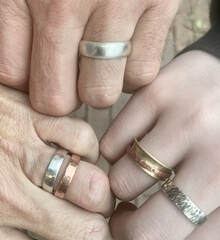 rings made in one of our jewellery making classes 