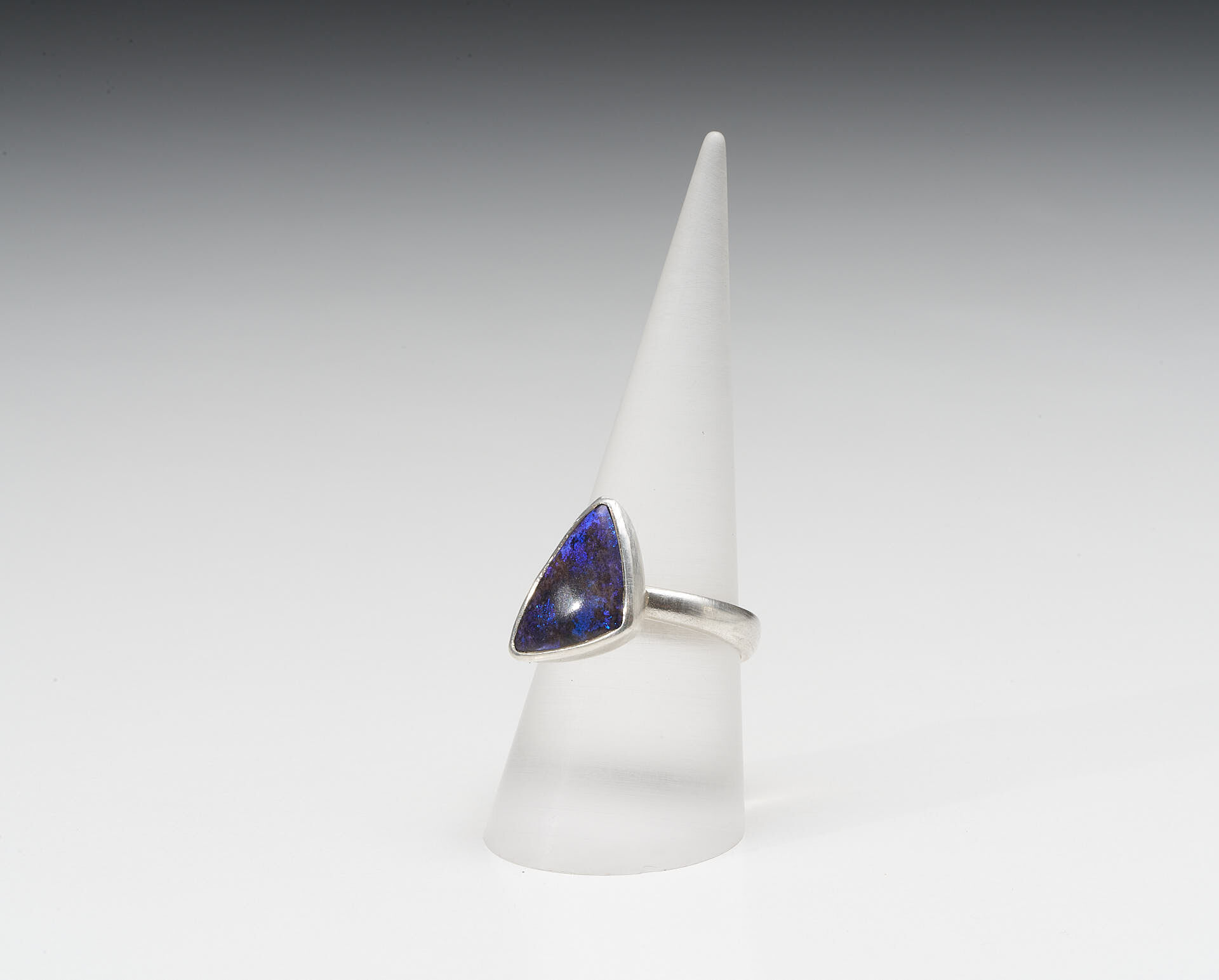 Boulder Opal Triangle ring