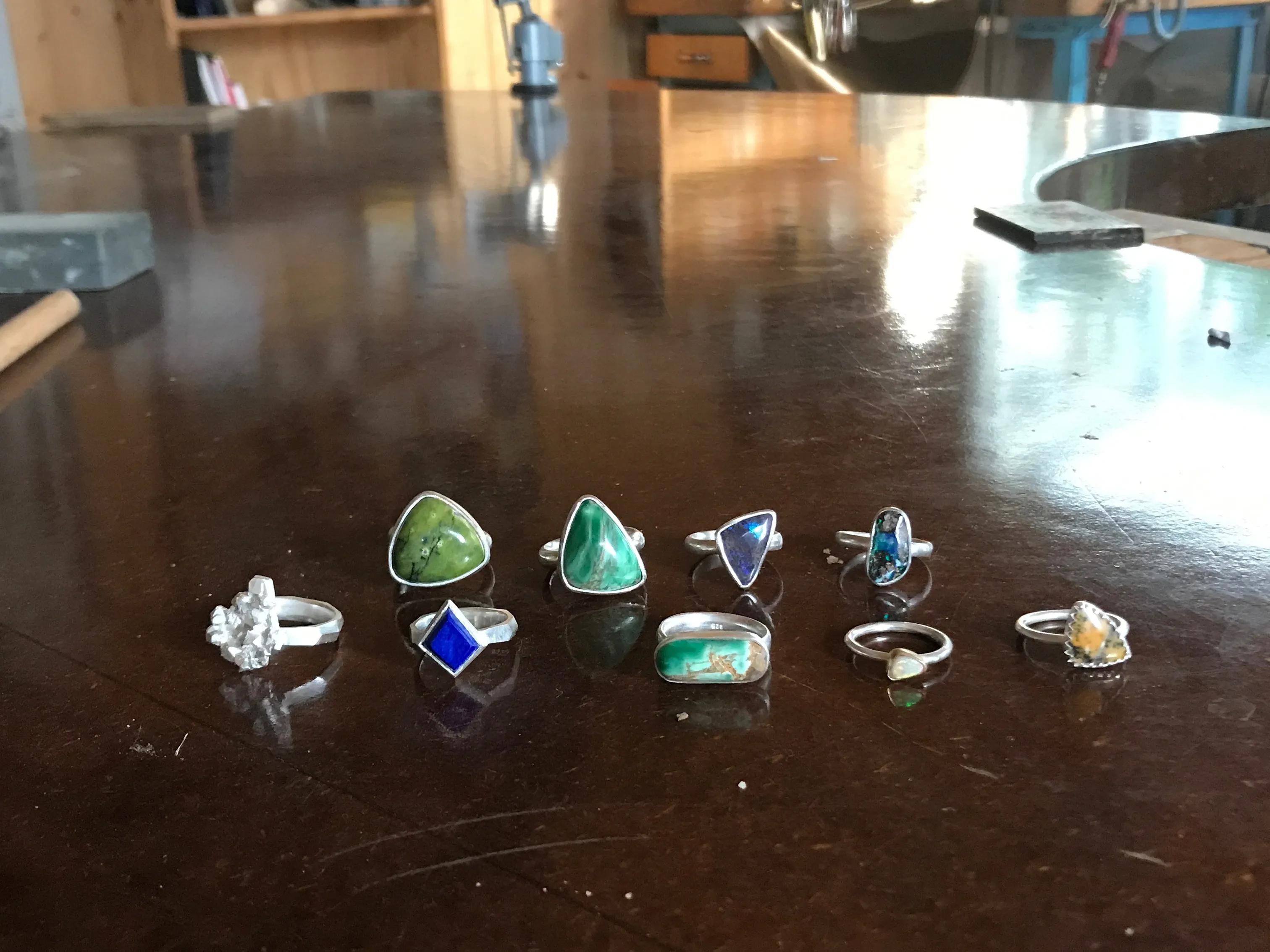 New stone set rings