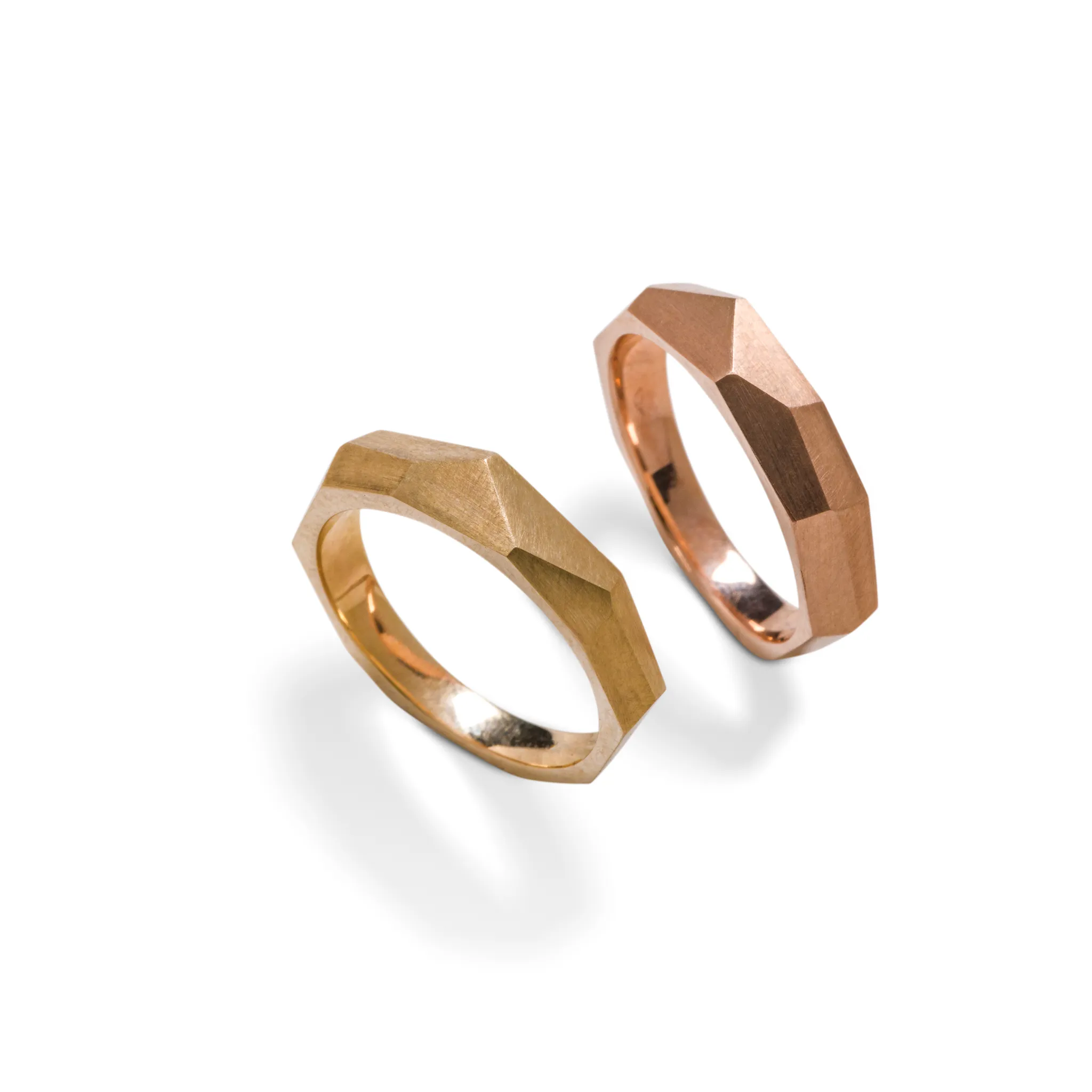 Facet Form rings Regine Schwarzer 