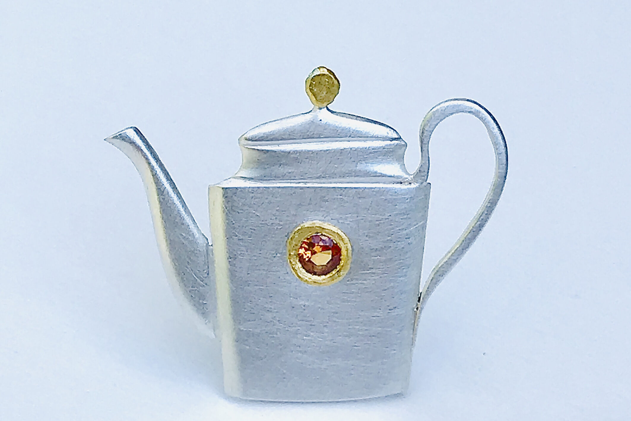 Teapot Brooch 