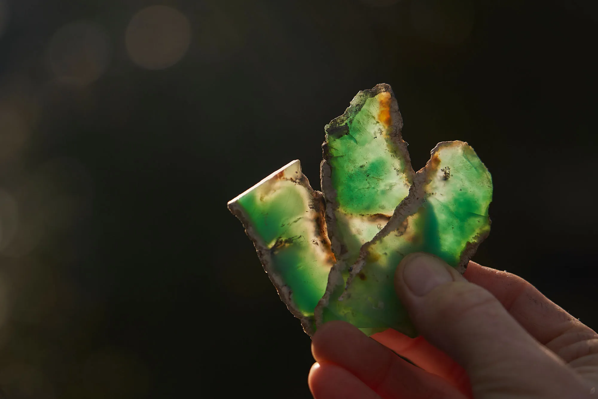 Chrysoprase Slices 